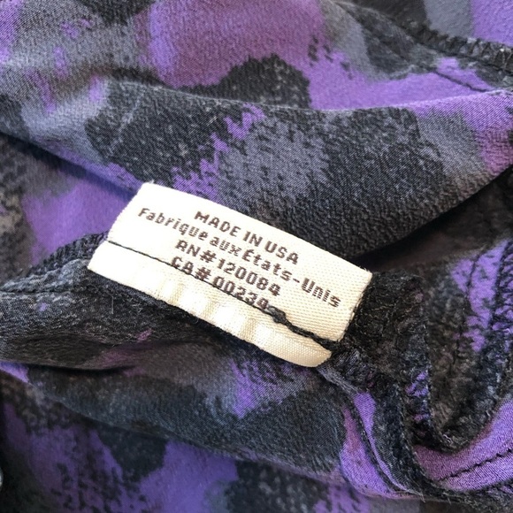 Tucker 100% Silk Purple Leopard Print Dress Medium - Picture 8 of 8